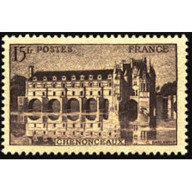 France num Yvert 610 ** MNH Château chenonceaux Année 1944