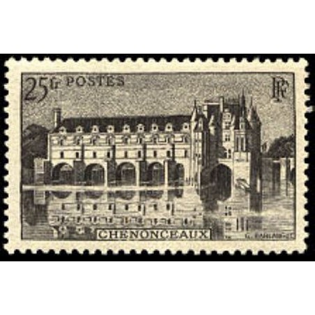 France num Yvert 611 ** MNH Château chenonceaux Année 1944