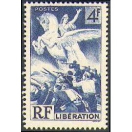 France num Yvert 669 ** MNH Liberation Année 1945