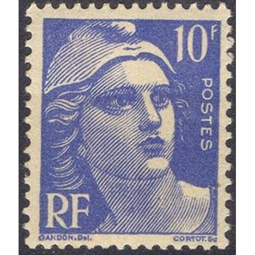 France num Yvert 723 ** MNH Marianne de Gandon Année 1945