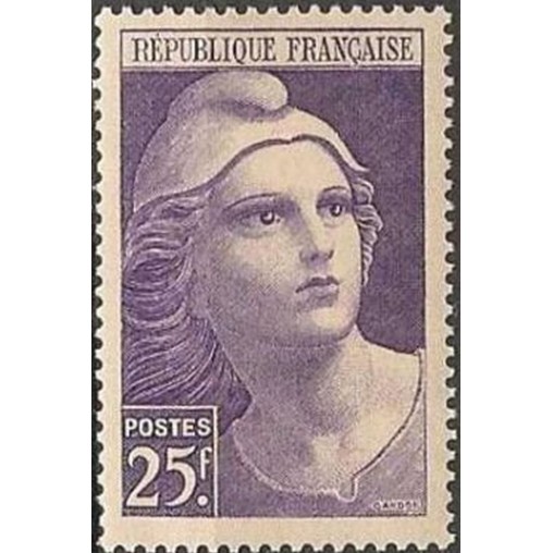 France num Yvert 731 ** MNH Marianne de Gandon Année 1945