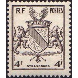 France num Yvert 735 ** MNH Armoiries Strasbourg Année 1945