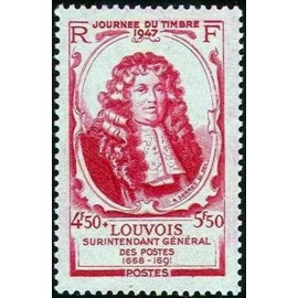 France num Yvert 779 ** MNH Journee du timbre Année 1947