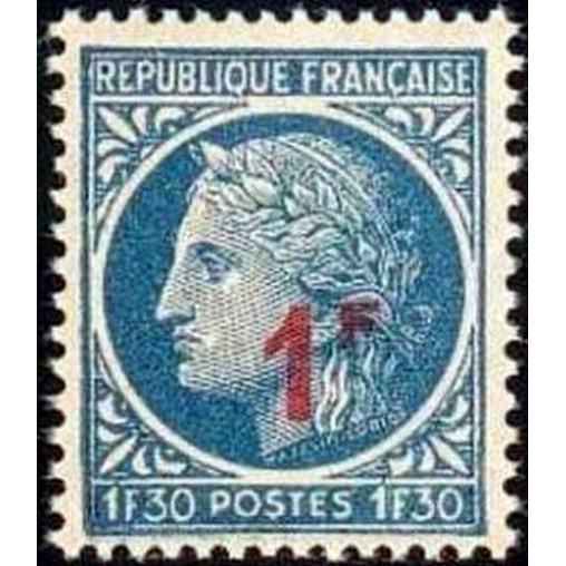 France num Yvert 791 ** MNH ceres surchargé 1 Année 1947