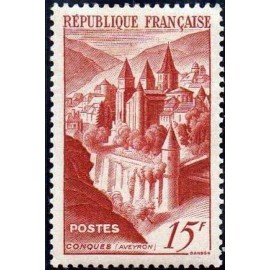 France num Yvert 792 ** MNH Conques Année 1947