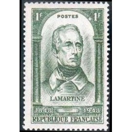 France num Yvert 795 ** MNH Lamartine 1848 Année 1948