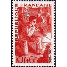 France num Yvert 826 ** MNH metallurgie soudeur Année 1949
