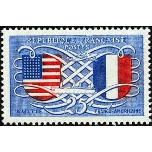 France num Yvert 840 ** MNH USA France Année 1949