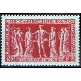 France num Yvert 849 ** MNH Chambre de Commerce Année 1949