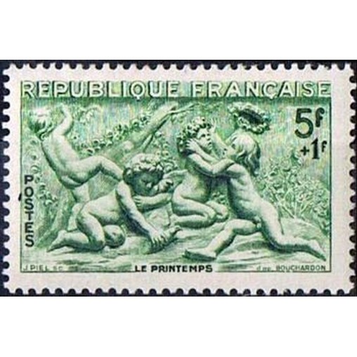 France num Yvert 859 ** MNH Bouchardon Croix Rouge  Année 1949