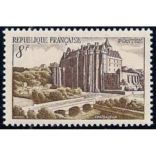 France num Yvert 873 ** MNH Château de Chateaudun Année 1950