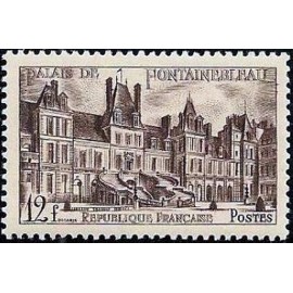 France num Yvert 878 ** MNH château de Fontainebleau Année 1951