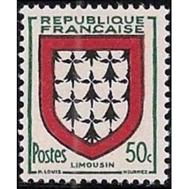 France num Yvert 900 ** MNH Armoiries Limousin Année 1951