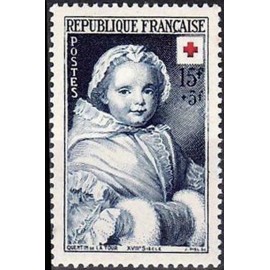 France num Yvert 915 ** MNH Par quentin de la tour Croix Rouge Année 1951