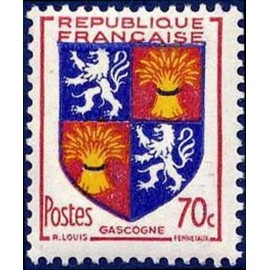 France num Yvert 958 ** MNH Armoiries Gascogne Année 1953