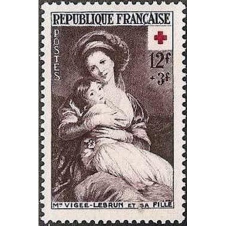 France num Yvert 966 ** MNH Croix Rouge Année 1953