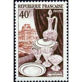 France num Yvert 972 ** MNH porcelaine Luxe Année 1954