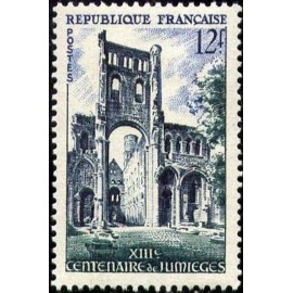France num Yvert 985 ** MNH Jumièges Année 1954
