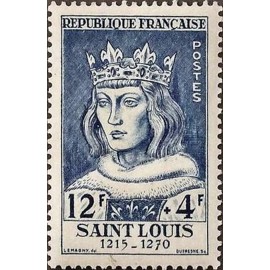 France num Yvert 989 ** MNH Louis IX Roi Année 1954