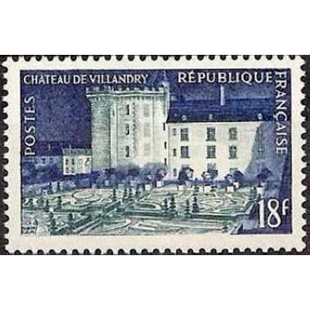 France num Yvert 995 ** MNH Château de Villendry Année 1954