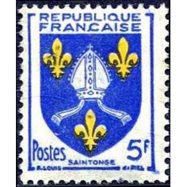 France num Yvert 1005 ** MNH Armoiries Saintonge Année 1954