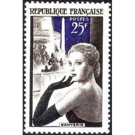 France num Yvert 1020 ** MNH Gant Fontaine  Année 1955