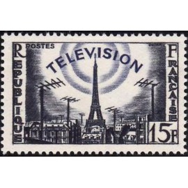 France num Yvert 1022 ** MNH Tele Eiffel Année 1955