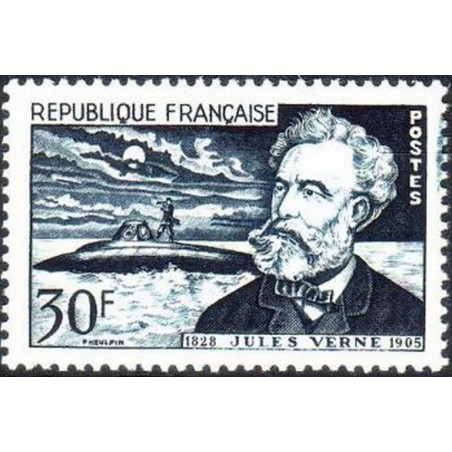 France num Yvert 1026 ** MNH Jules Vernes Année 1955