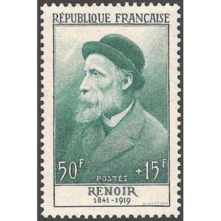 France num Yvert 1032 ** MNH Renoir Année 1955