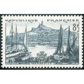 France num Yvert 1037 ** MNH Marseille Année 1955