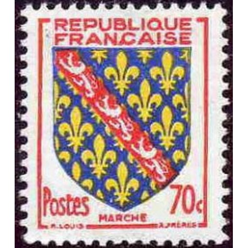 France num Yvert 1045 ** MNH Armoiries Marche Année 1955