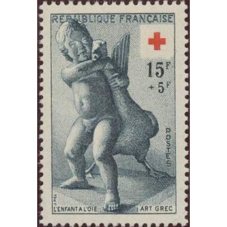 France num Yvert 1049 ** MNH Coix rouge  Année 1955