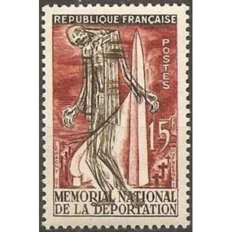 France num Yvert 1050 ** MNH Struthof deportation Année 1956
