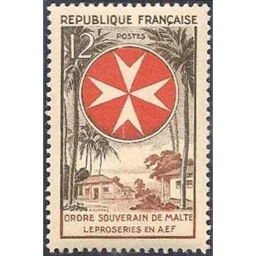 France num Yvert 1062 ** MNH Ordre de Malte Année 1956