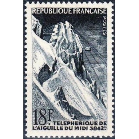 France num Yvert 1079 ** MNH teleherique Midi Année 1956