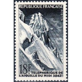 France num Yvert 1079 ** MNH teleherique Midi Année 1956