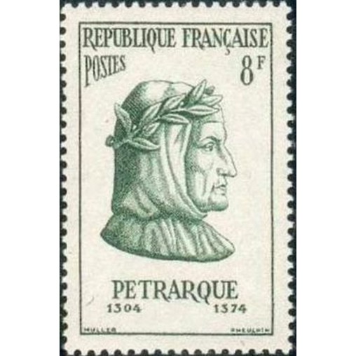 France num Yvert 1082 ** MNH Petrarque Année 1956