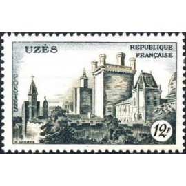 France num Yvert 1099 ** MNH Château d ' Uzes Année 1957