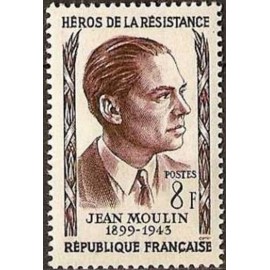 France num Yvert 1100 ** MNH Resistance Jean Moulin Année 1957