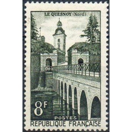 France num Yvert 1105 ** MNH Vauban Pont Année 1957