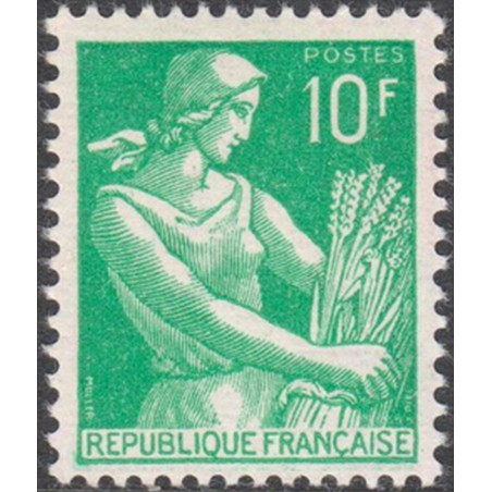 France num Yvert 1115A ** MNH Moissonneuse blé Année 1957