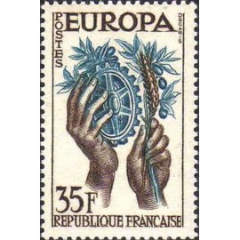 France num Yvert 1123 ** MNH Europa Année 1957