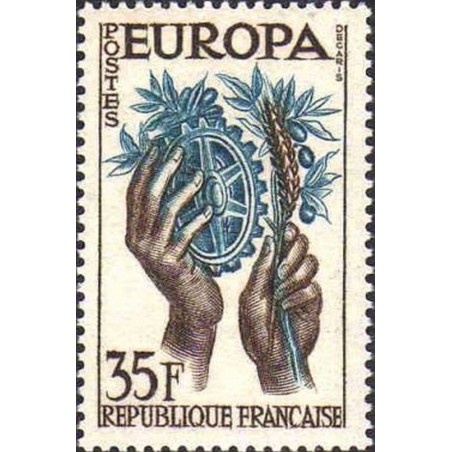 France num Yvert 1123 ** MNH Europa Année 1957