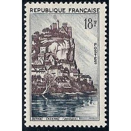 France num Yvert 1127 ** MNH Beynac Cazenac Année 1957