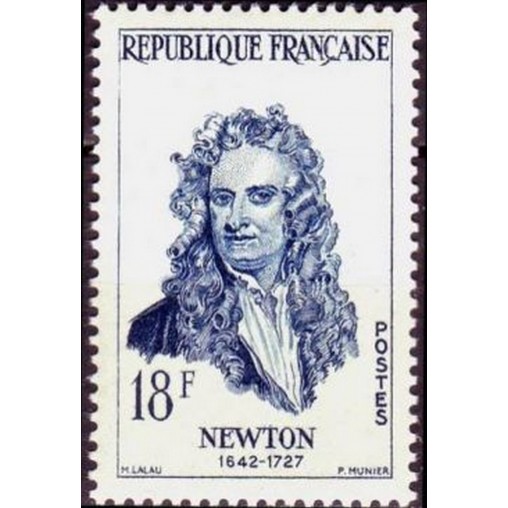 France num Yvert 1136 ** MNH Newton Année 1957