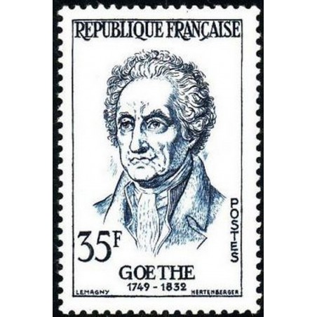 France num Yvert 1138 ** MNH Von Goethe Année 1957