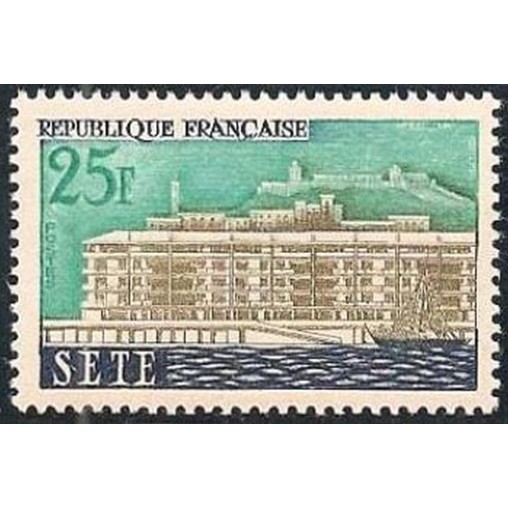 France num Yvert 1155 ** MNH Sete herault Année 1958
