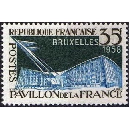 France num Yvert 1156 ** MNH Exposition Bruxelles Année 1958
