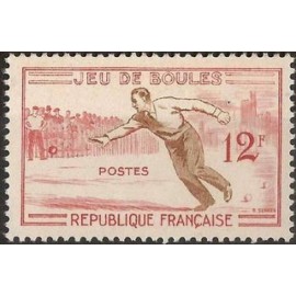 France num Yvert 1161 ** MNH Boule petanque Année 1958
