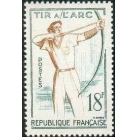 France num Yvert 1163 ** MNH Tir à L'arc Année 1958